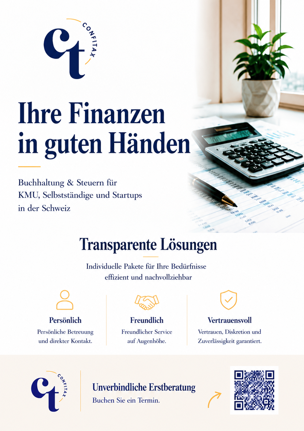 Magazininserat ConfiTax AG – Seite 1