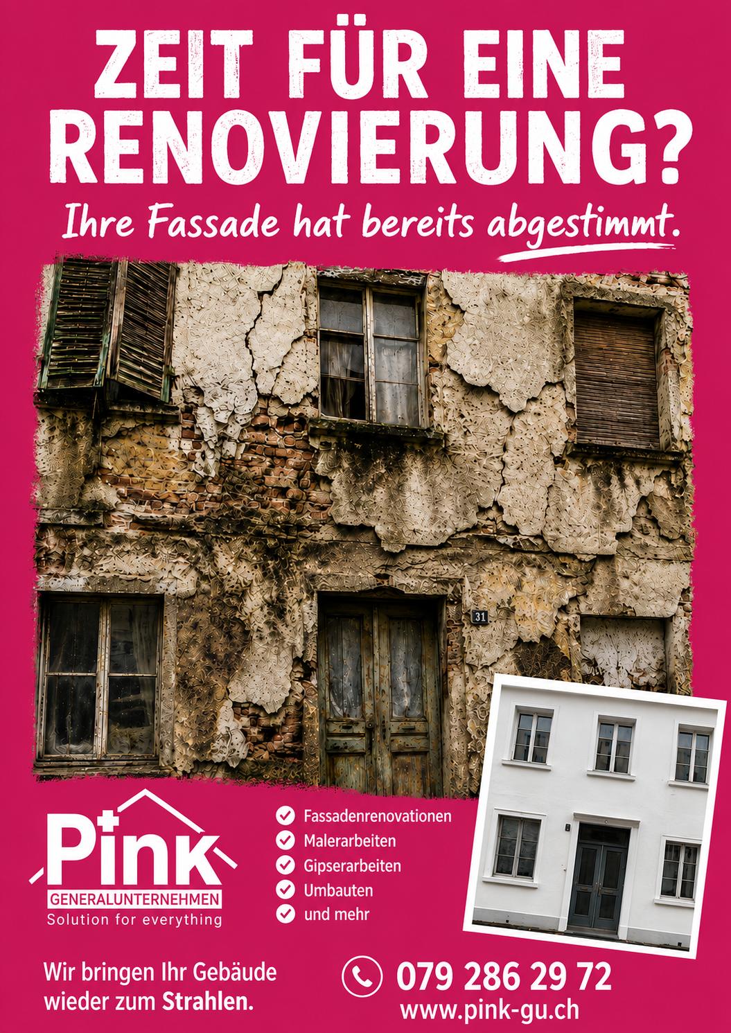 Flyer Pink Generalunternehmen – Seite 1